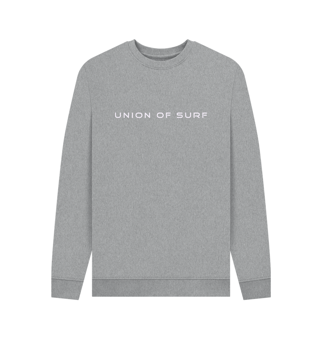 Front view of Relaxed Fit Coastal Sweatshirt in soft organic cotton, styled for laid-back coastal wear