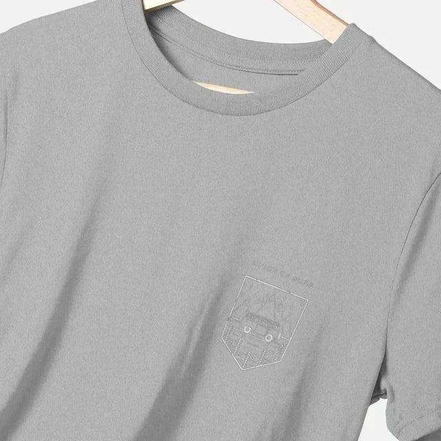 Close-up of fabric texture on Relaxed Fit Organic T-Shirt for Men