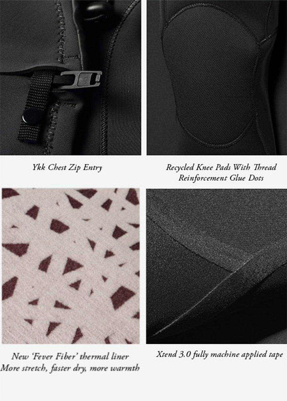 Vissla 7 Seas Boys 4-3 Full Chest Zip Wetsuit
