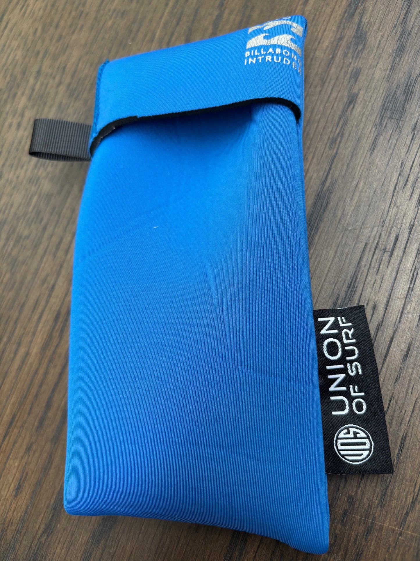 Soft sunglasses pouch made from recycled wetsuit material for eco-friendly eyewear protection