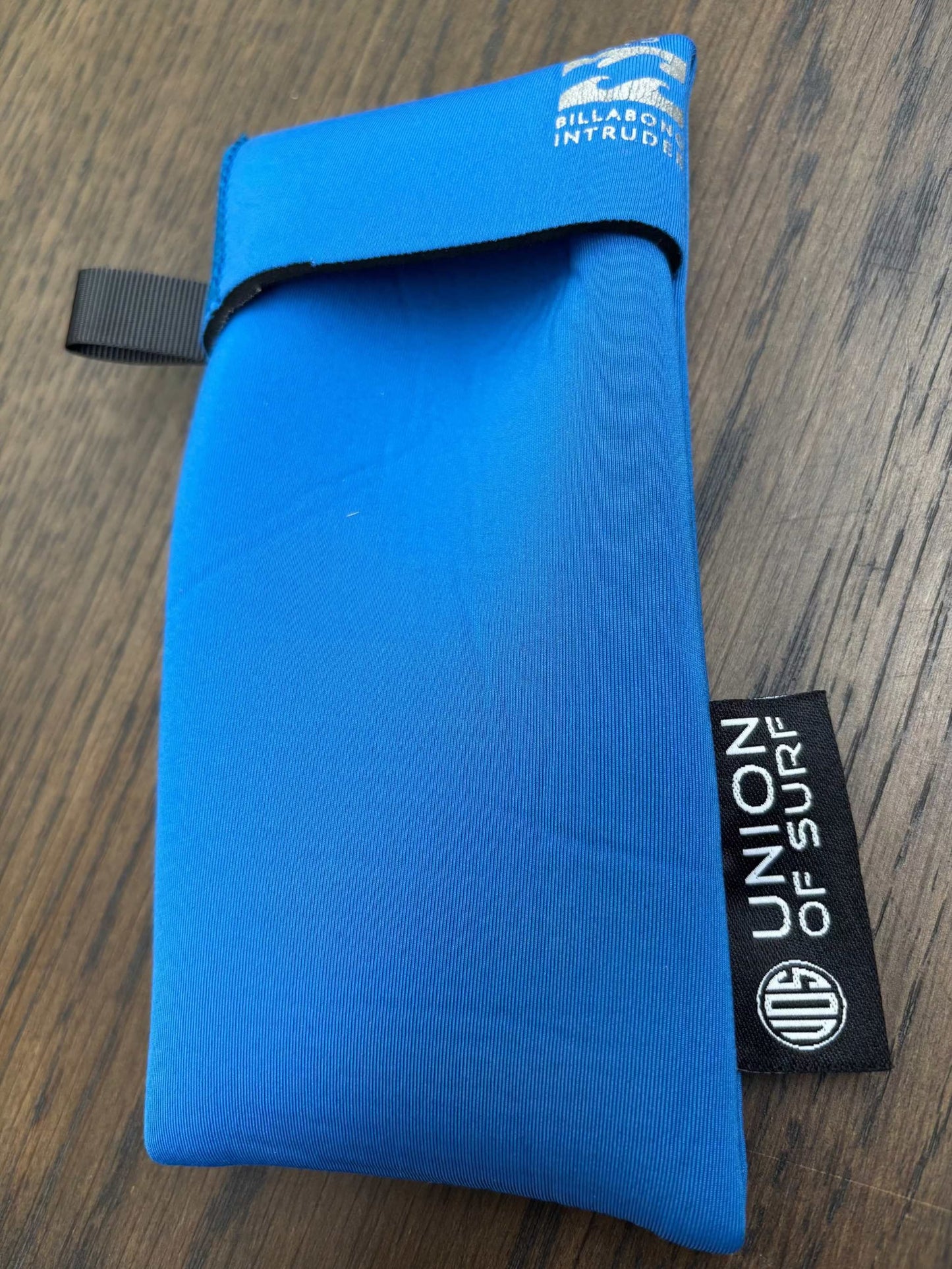 Soft sunglasses pouch made from recycled wetsuit material for eco-friendly eyewear protection
