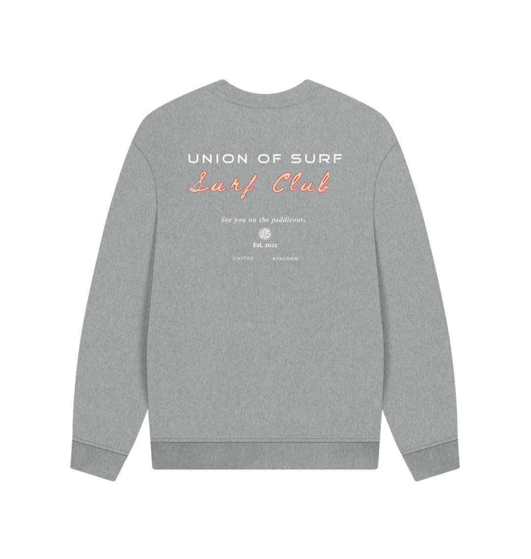Cosy mens sweater made from organic cotton with a relaxed coastal design and soft brushed interior