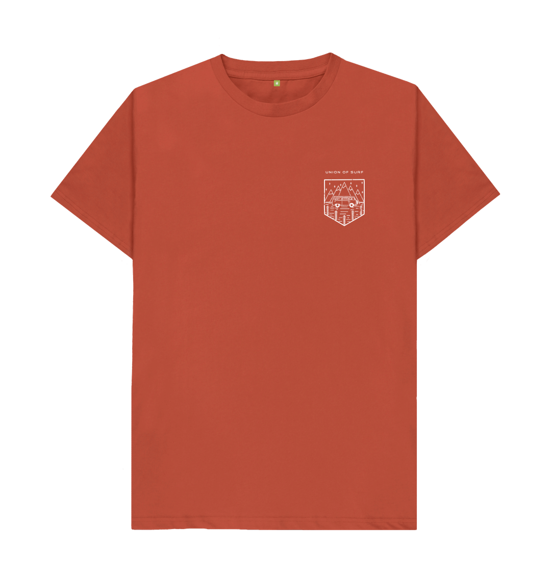 Front view of Relaxed Fit Organic T-Shirt for Men in soft organic cotton