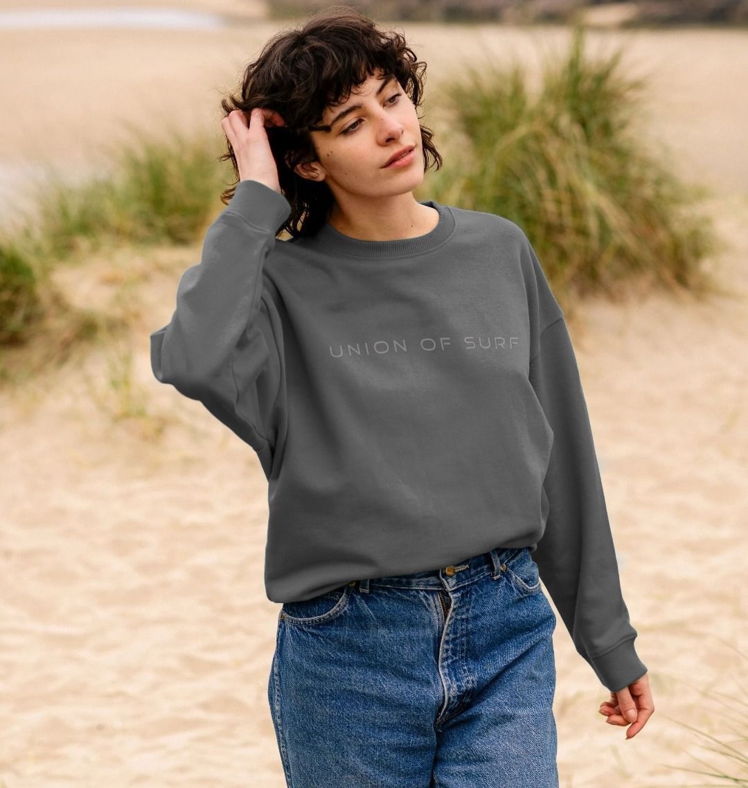 women's relaxed fit coastal print sweater