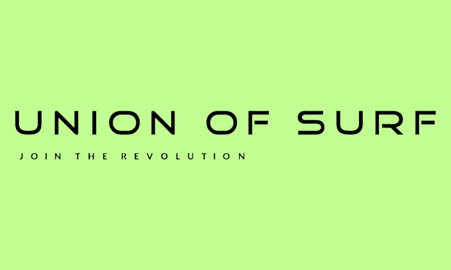 Union of Surf gift card with ocean wave design