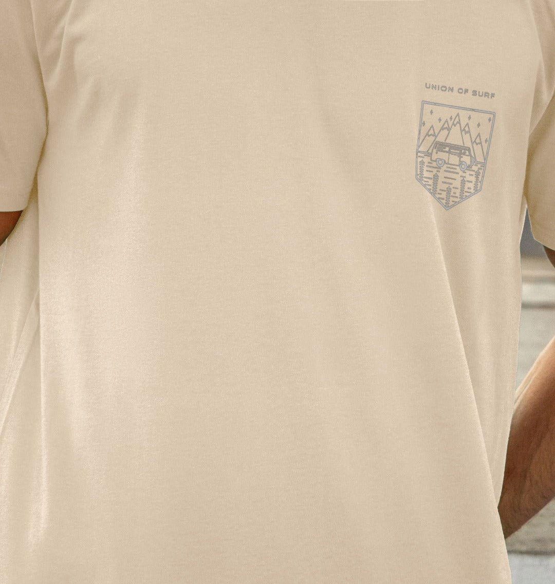 Close-up of fabric texture on Relaxed Fit Organic T-Shirt for Men