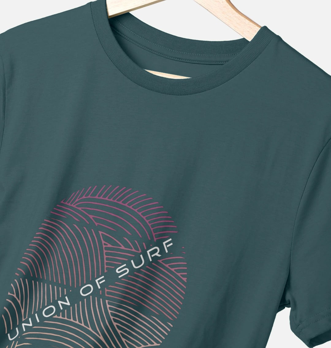 Mens coastal print oragnaic cotton  t shirt