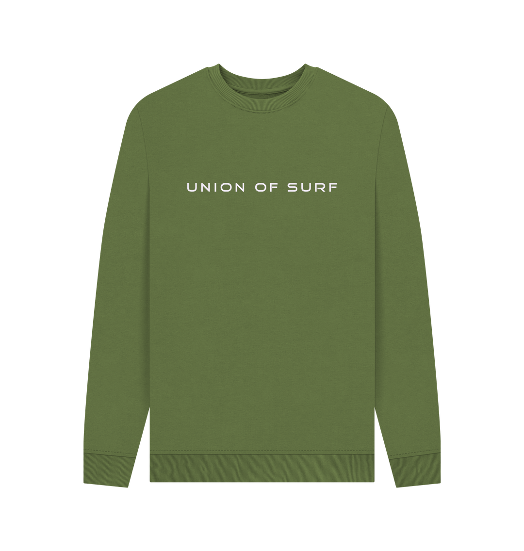 Front view of Relaxed Fit Coastal Sweatshirt in soft organic cotton, styled for laid-back coastal wear