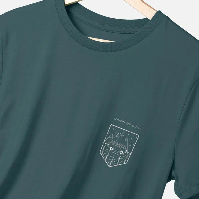 Close-up of fabric texture on Relaxed Fit Organic T-Shirt for Men