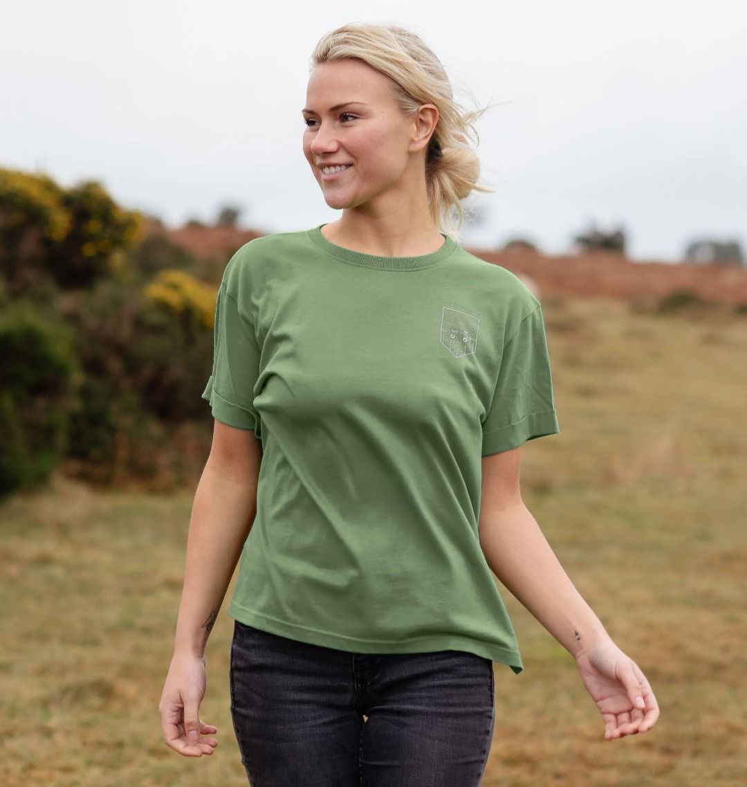 Womens surf print t shirt
