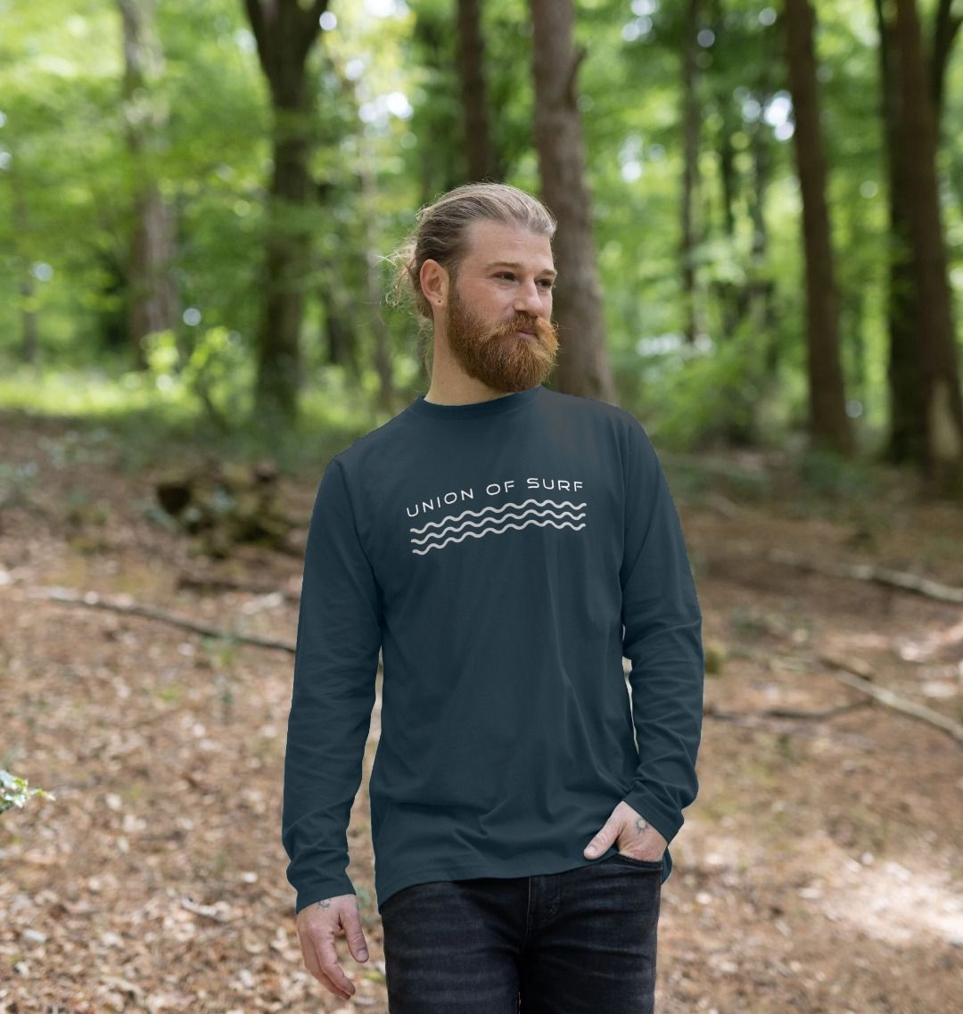 Relaxed long sleeve tee- Coastal vibes Organic cotton t shirt