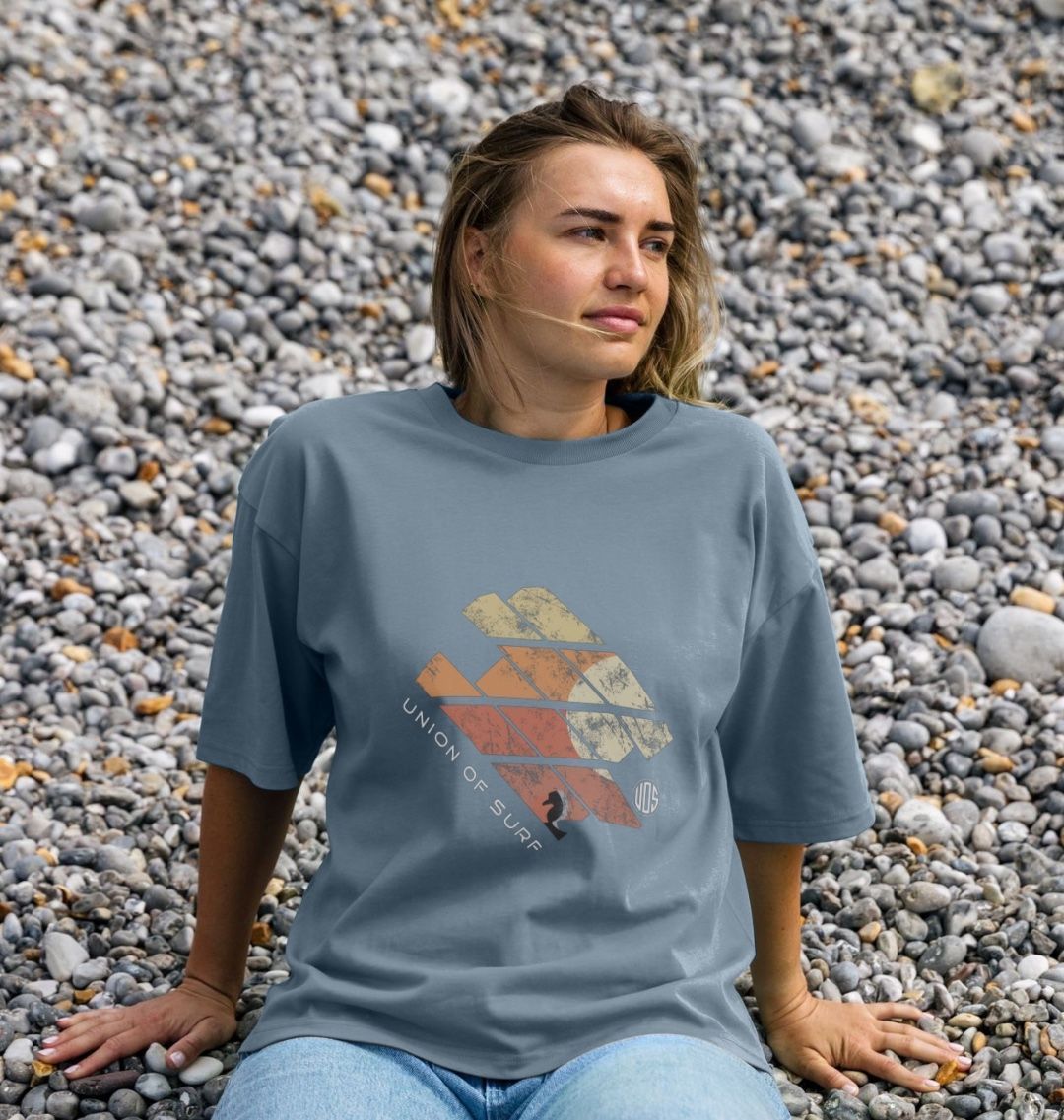 Womens coastal oversized t shirt