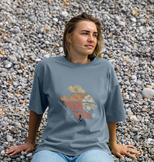 Womens coastal oversized t shirt