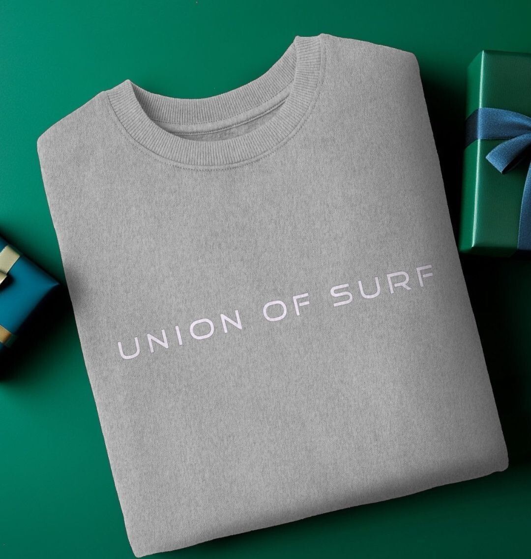 Front view of Relaxed Fit Coastal Sweatshirt in soft organic cotton, great for a gift
