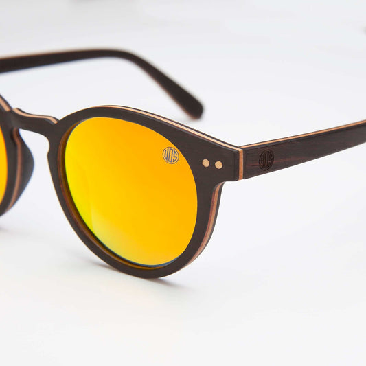 Infographic comparing benefits of polarised lenses versus non-polarised lenses in sunglasses