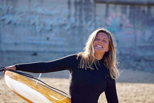 Collage of top surf blogs featuring surfing tips, adventures, science, female surfers, photography, and gear reviews