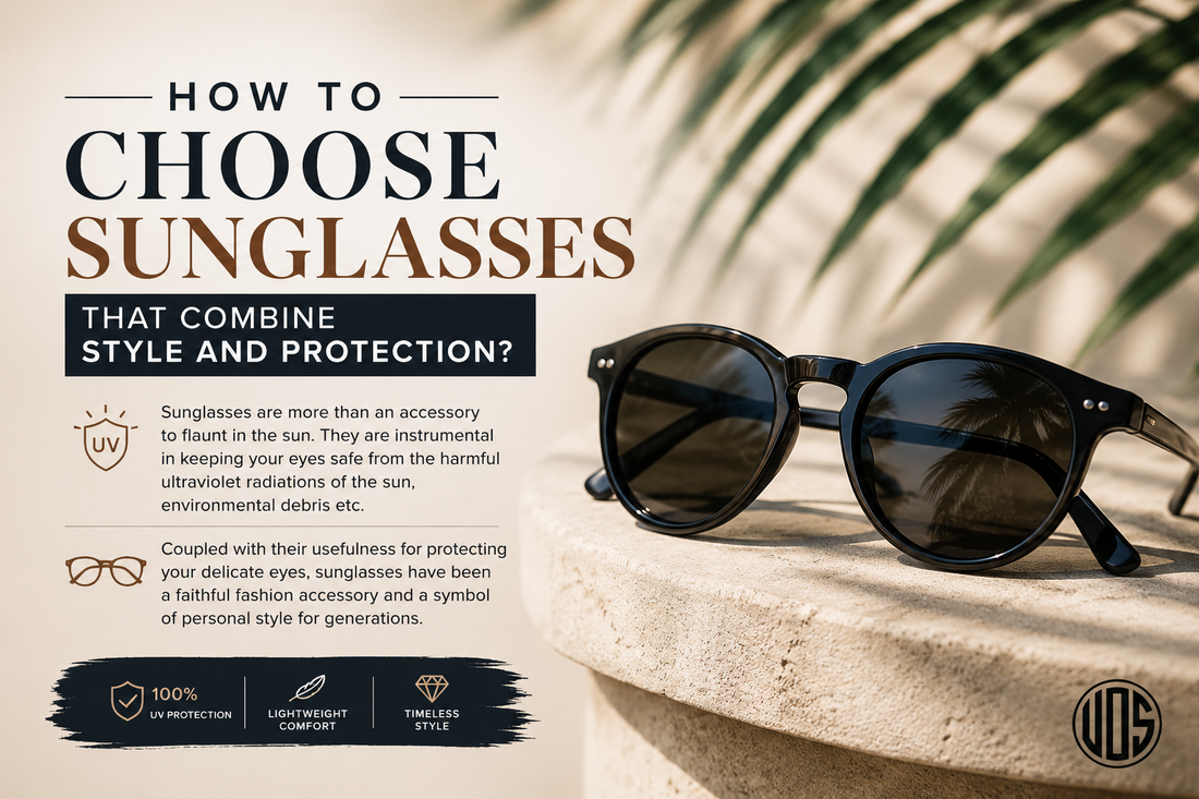 assorted designer sunglasses showcasing style and UV protection features