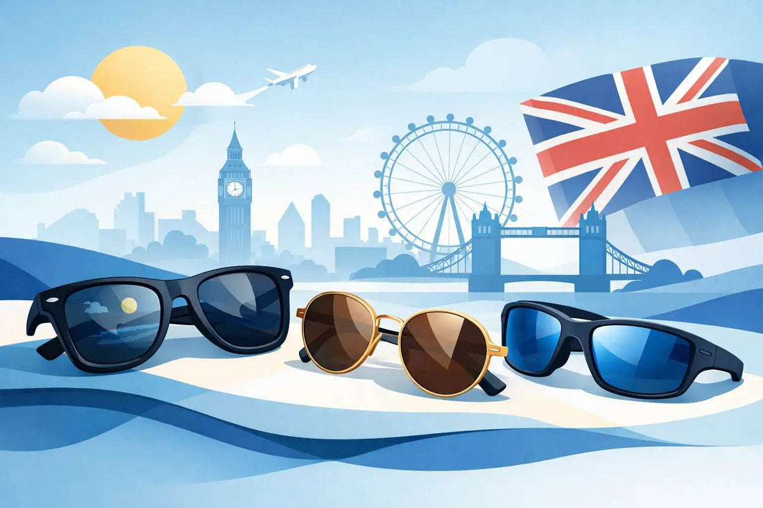 Polarised sunglasses UK eyewear reducing glare with stylish, affordable frames