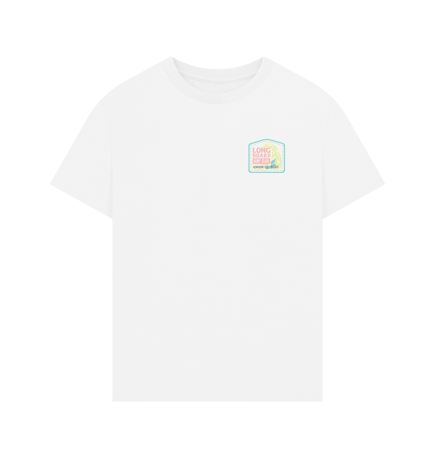 White Printed T-shirt Front