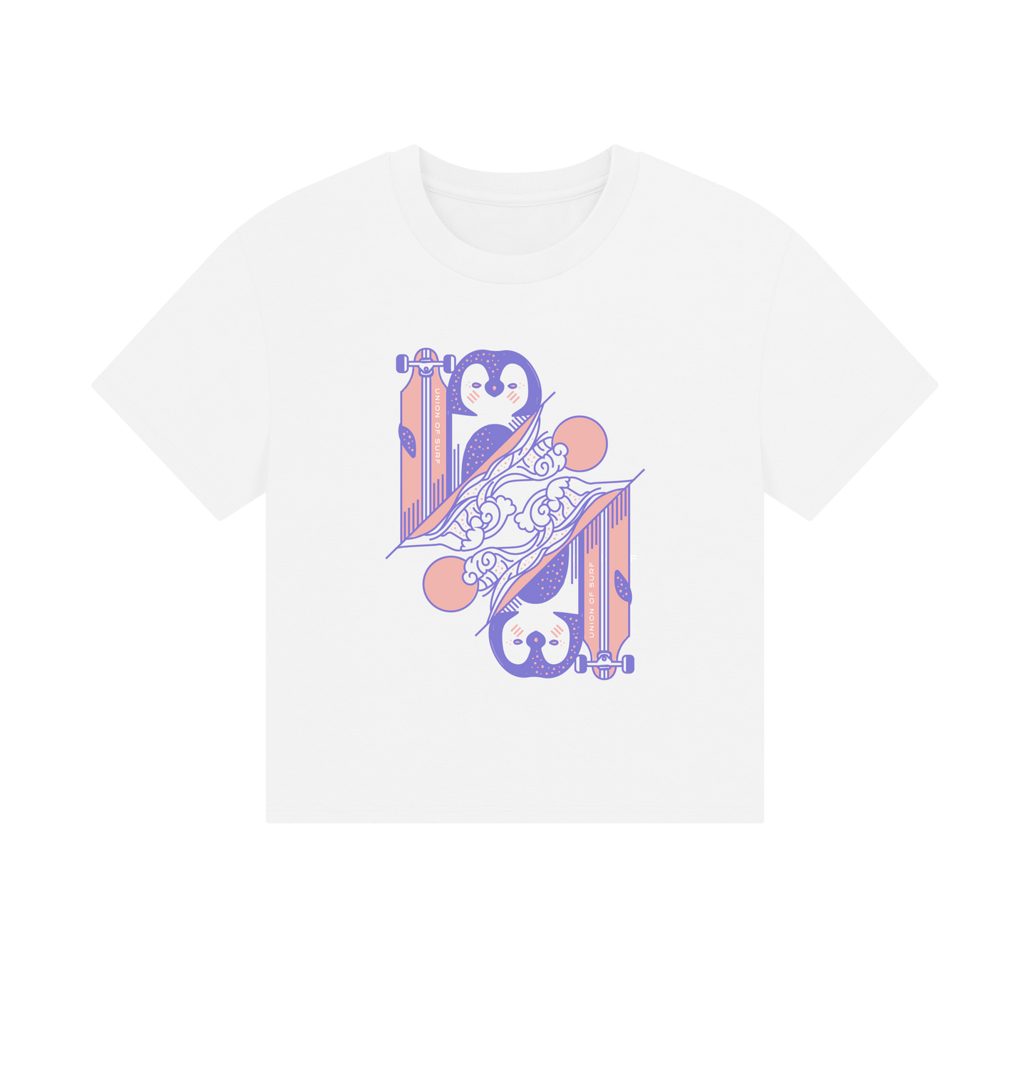 White Printed T-shirt Front
