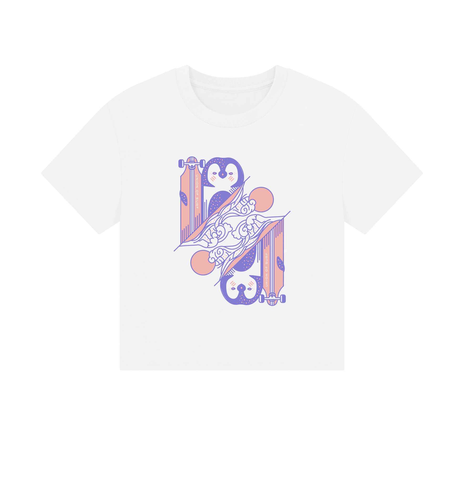 White Printed T-shirt Front