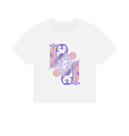 White Printed T-shirt Front