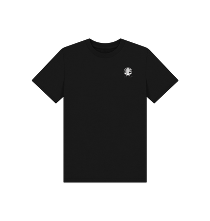 Black Printed Kids T-Shirt Front
