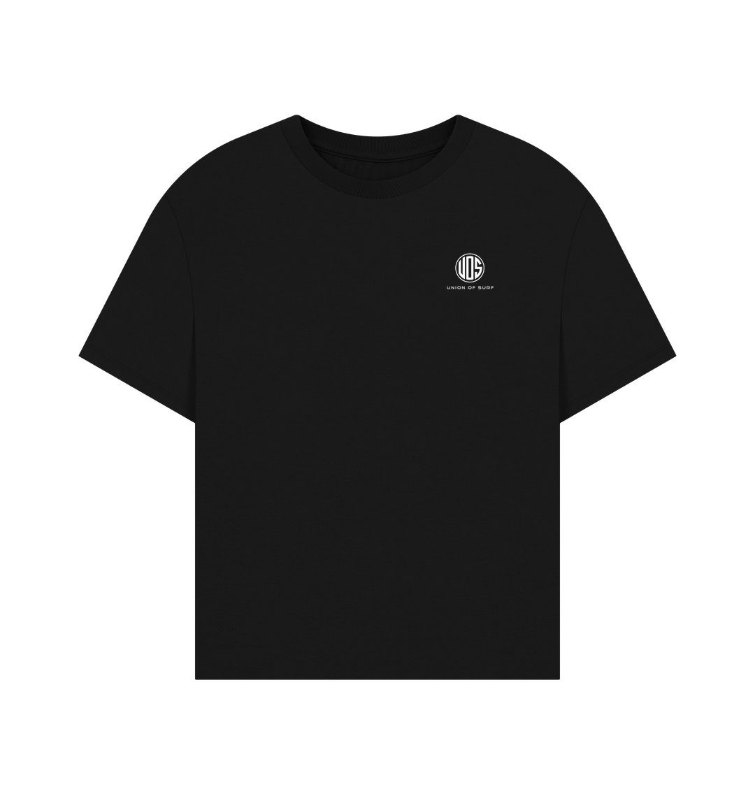 Black Womens UOS Pocket Oversized T