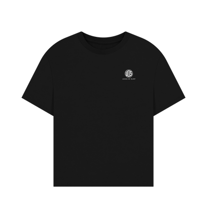 Black Womens UOS Pocket Oversized T