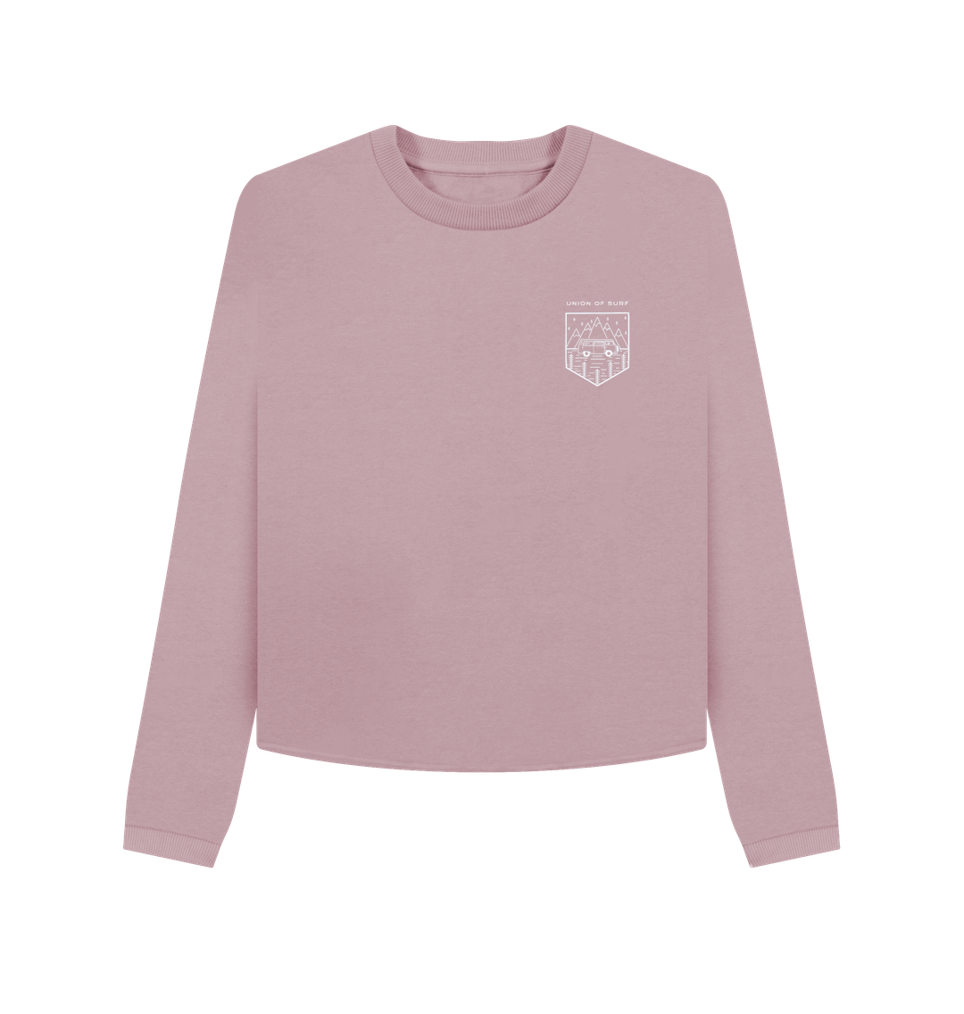 Mauve Womens Soft Touch Boxy Jumper