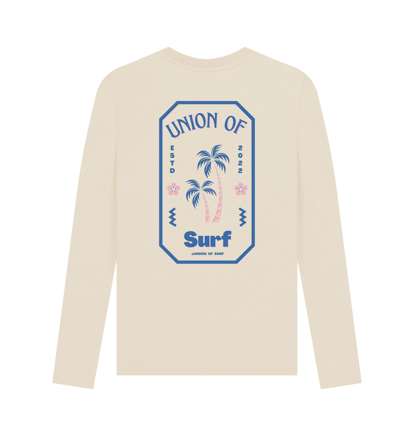 Organic cotton Pipe Dreams T-shirt with surf print and full sleeves