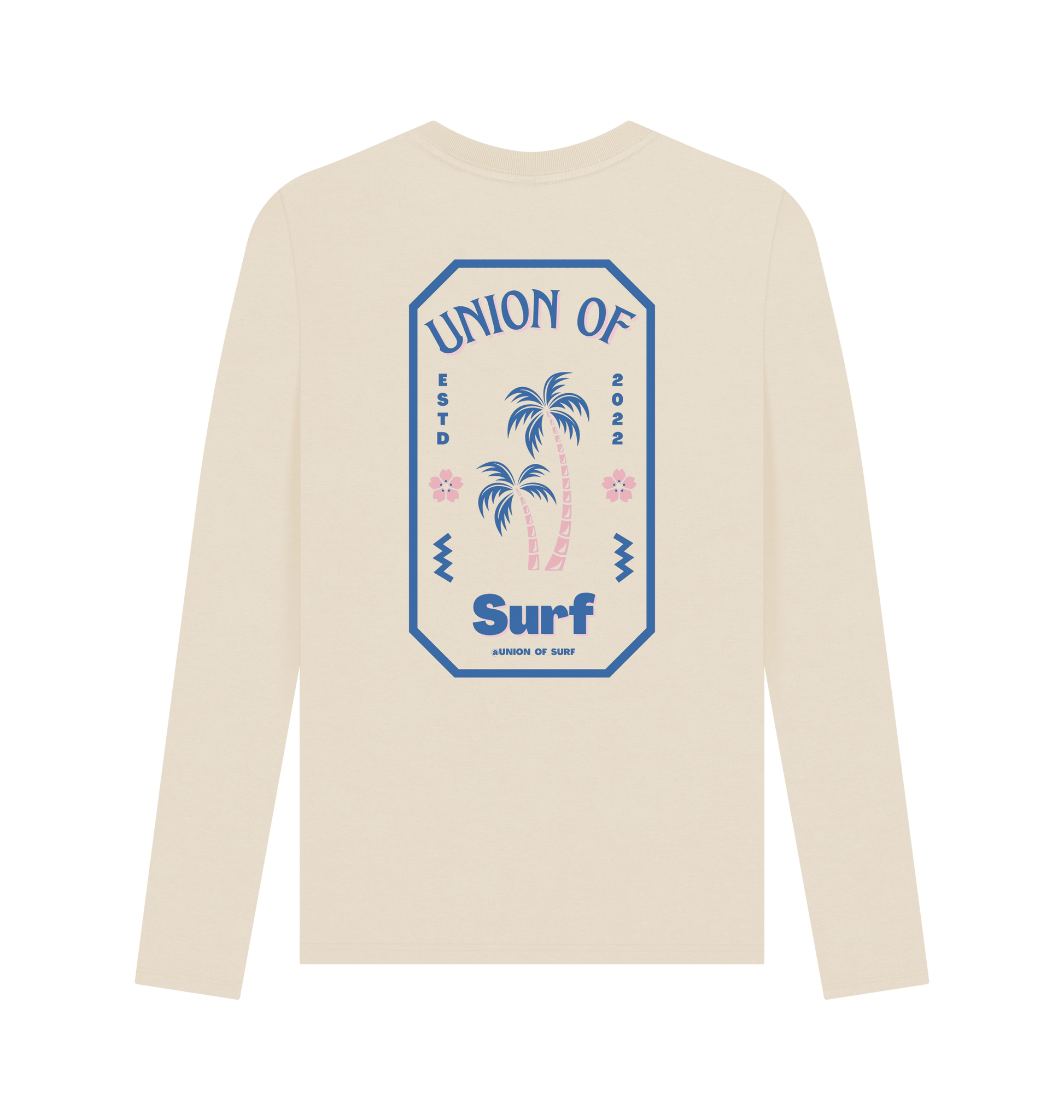 Organic cotton Pipe Dreams T-shirt with surf print and full sleeves