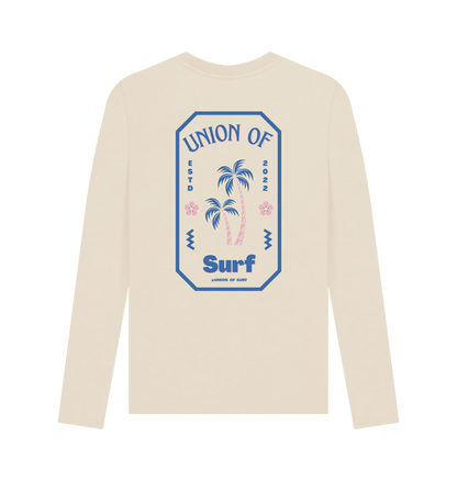 Organic cotton Pipe Dreams T-shirt with surf print and full sleeves