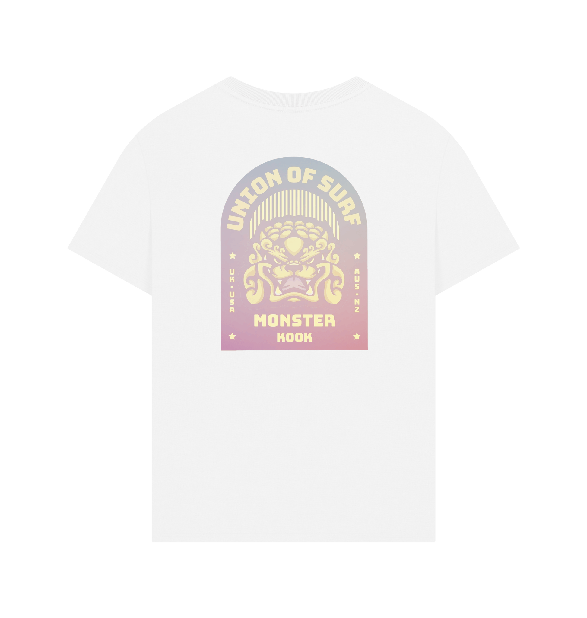 White Printed T-shirt Back