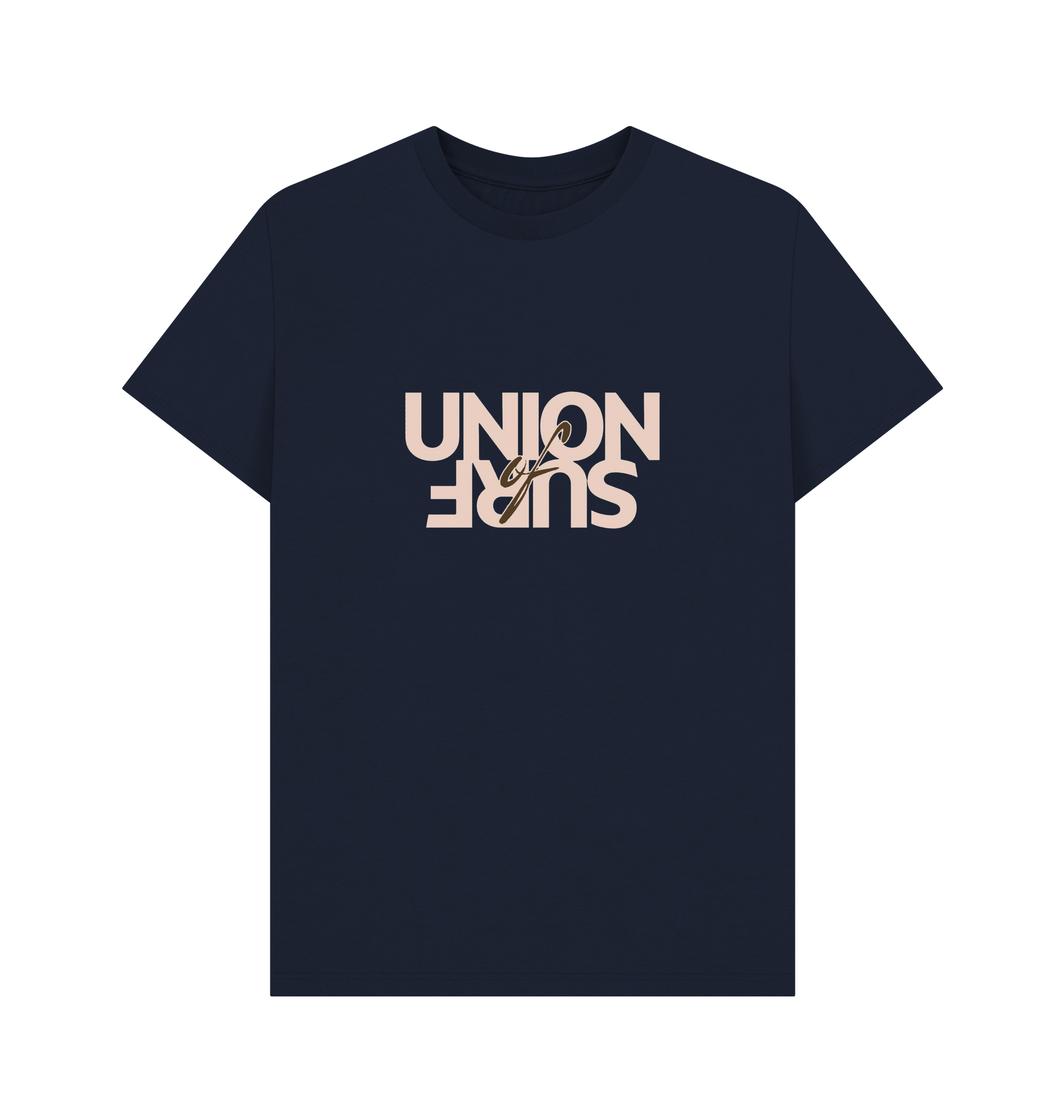 Navy Blue Printed T-shirt Front