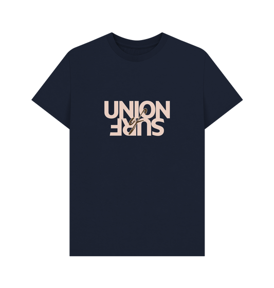 Navy Blue Printed T-shirt Front