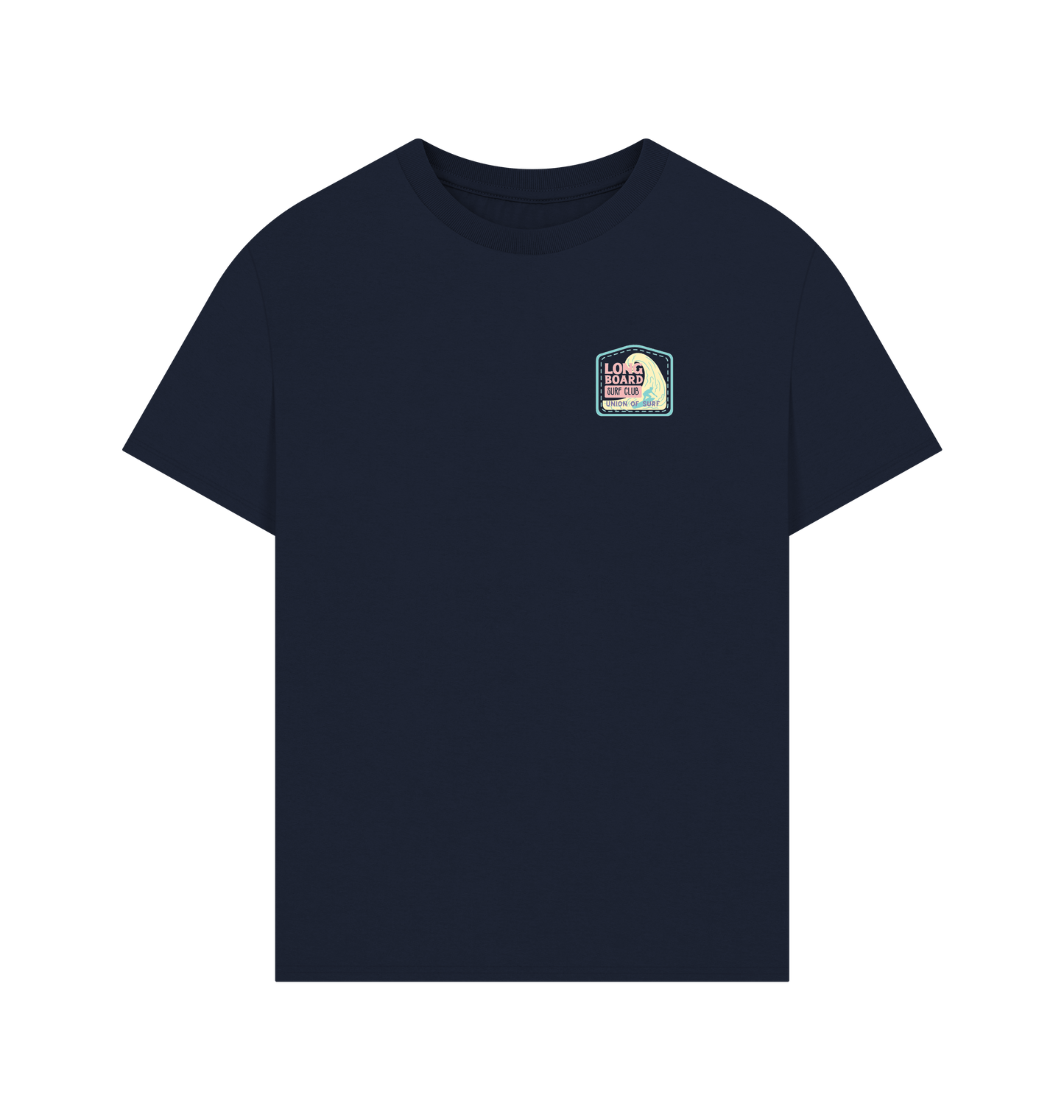 Navy Printed T-shirt Front
