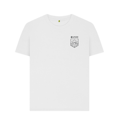 White Womens Camper Badge Tee shirt