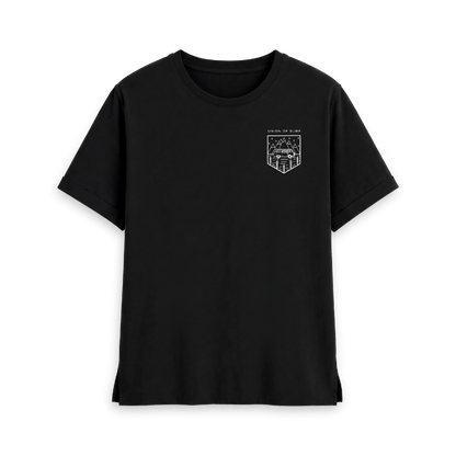 Black Printed T-shirt Front