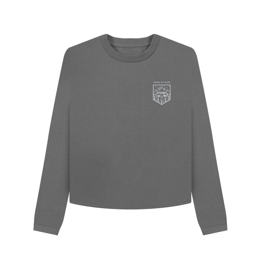 Slate Grey Womens Soft Touch Boxy Jumper