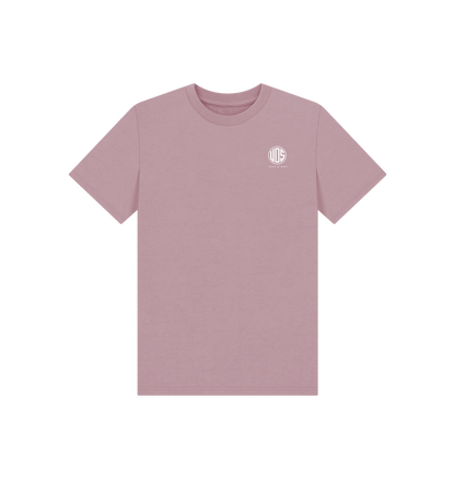 Mauve Printed Kids T-Shirt Front