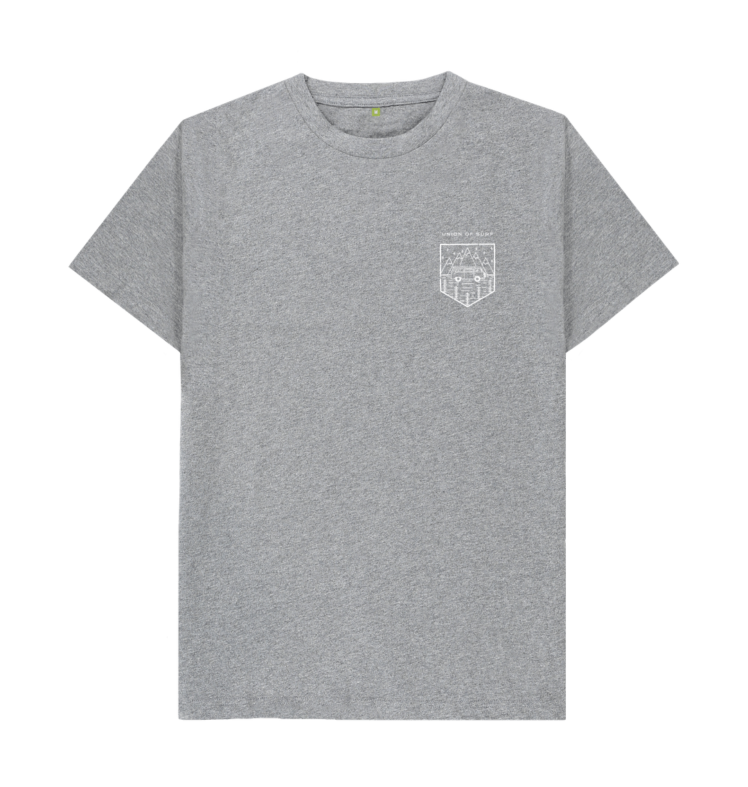 Athletic Grey Distressed Camper Badge Tee