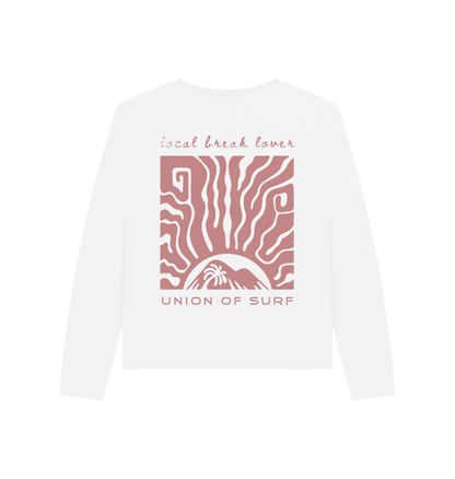 Women graphic tees Local Break Lover long sleeve organic cotton sustainable fashion design