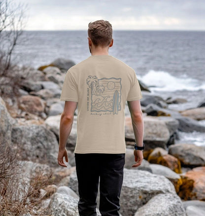 mens t shirt with surf print