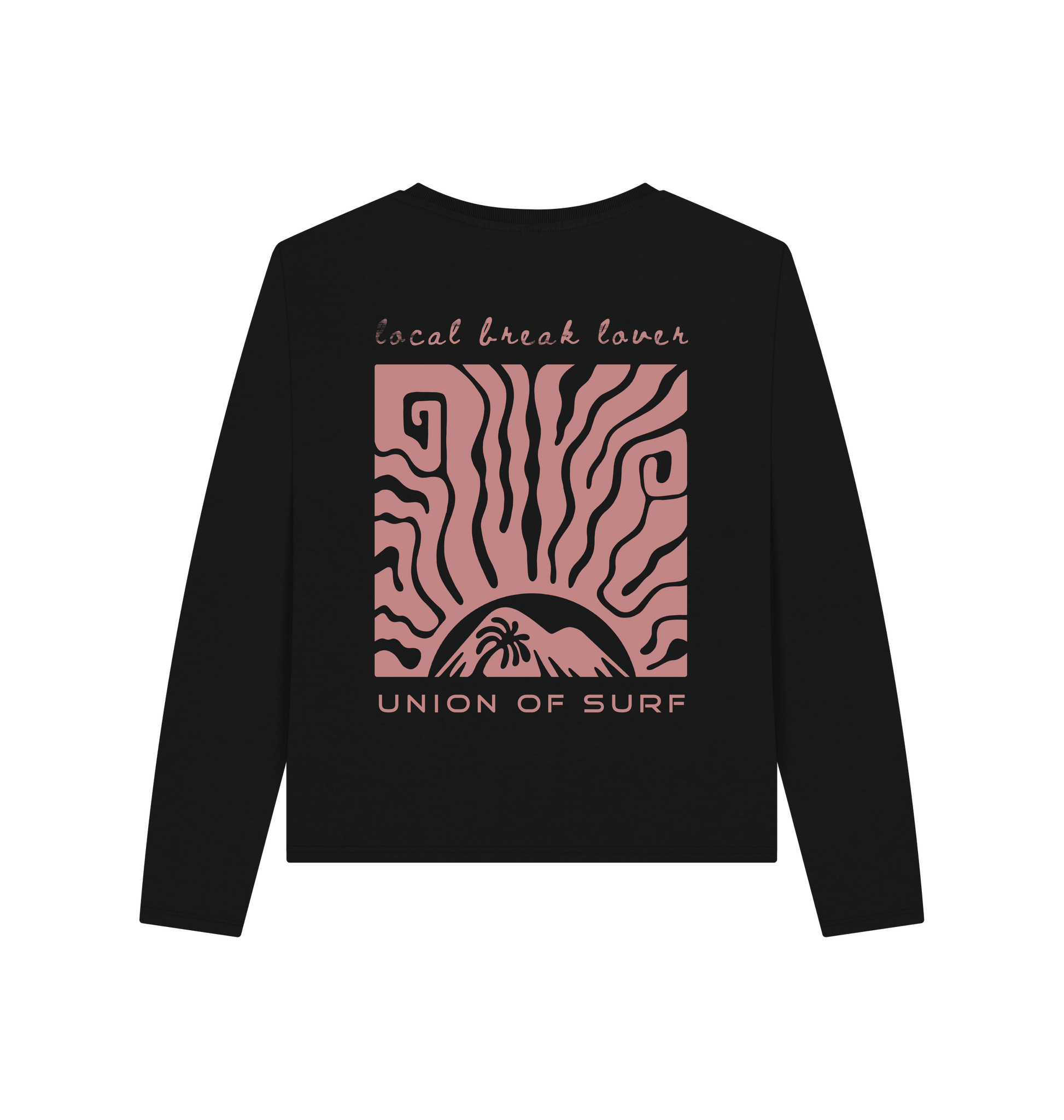 Women graphic tee Local Break Lover long sleeve organic cotton sustainable factory printed UK