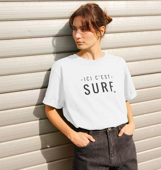 Womens casual clothing graphic tees icei c'est surf