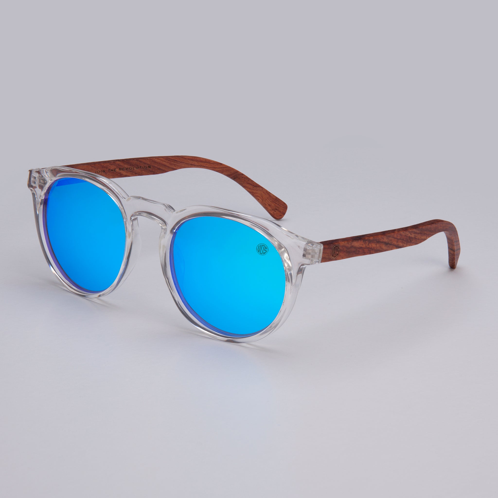 Round Sunglasses with Sky Blue Polarised And Pink lens options Union Of Surf