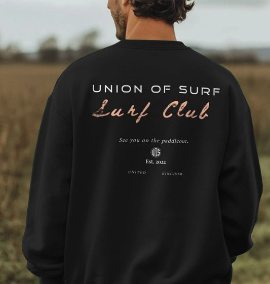 Surf lifestyle jumper in black