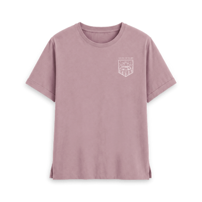 Mauve Printed T-shirt Front