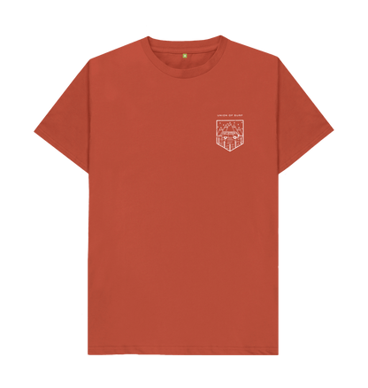 Rust Distressed Camper Badge Tee